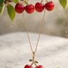 cherry_jewelry_marble_still_life cherry drop necklace set