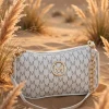 luxury_desert_handbag white and gold shoulder monogram bag