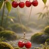 zen_garden_cherry_jewelry cherry drop necklace set