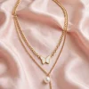 Butterfly Pearl Necklace