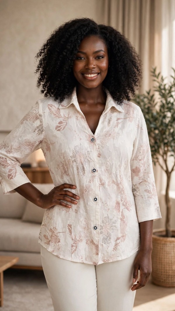 Floral Button Blouse