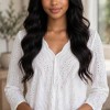 White Eyelet Top