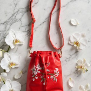 Red Bucket Bag