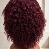 Burgundy Curly Wig