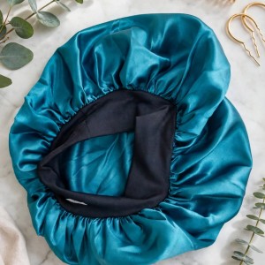 Satin Hair Bonnet Teal