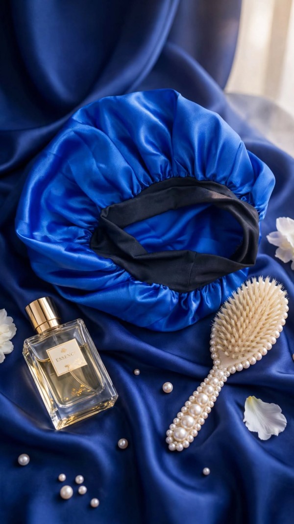 Satin Hair Bonnet Royal Blue