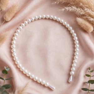 White Pearl Headband Uniform Pearls