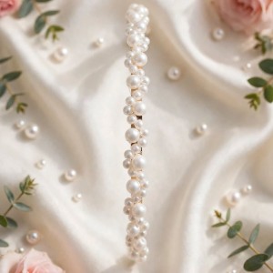 Gold Cluster Pearl Headband