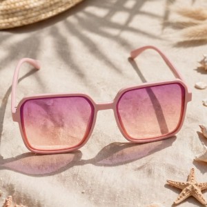 Pink Square Sunglasses Gradient